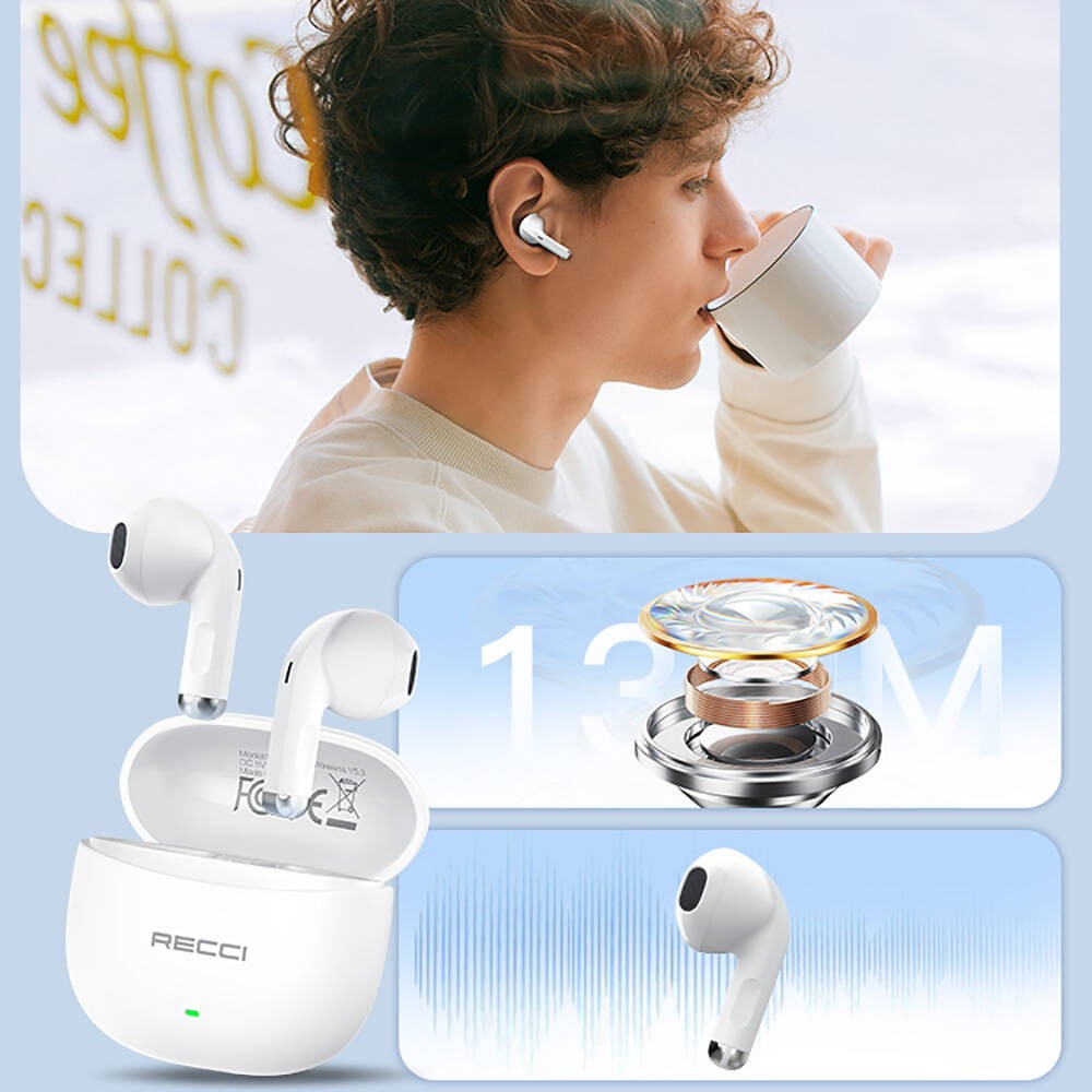 Recci REP-W81 Melody Serisi Hi-Fi Ses Kaliteli TWS Kulak İçi Bluetooth v.5.3 Kulaklık