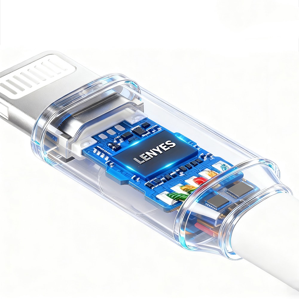 Lenyes AX106 Lightning to 3.5mm AUX Audio Kablo 1M