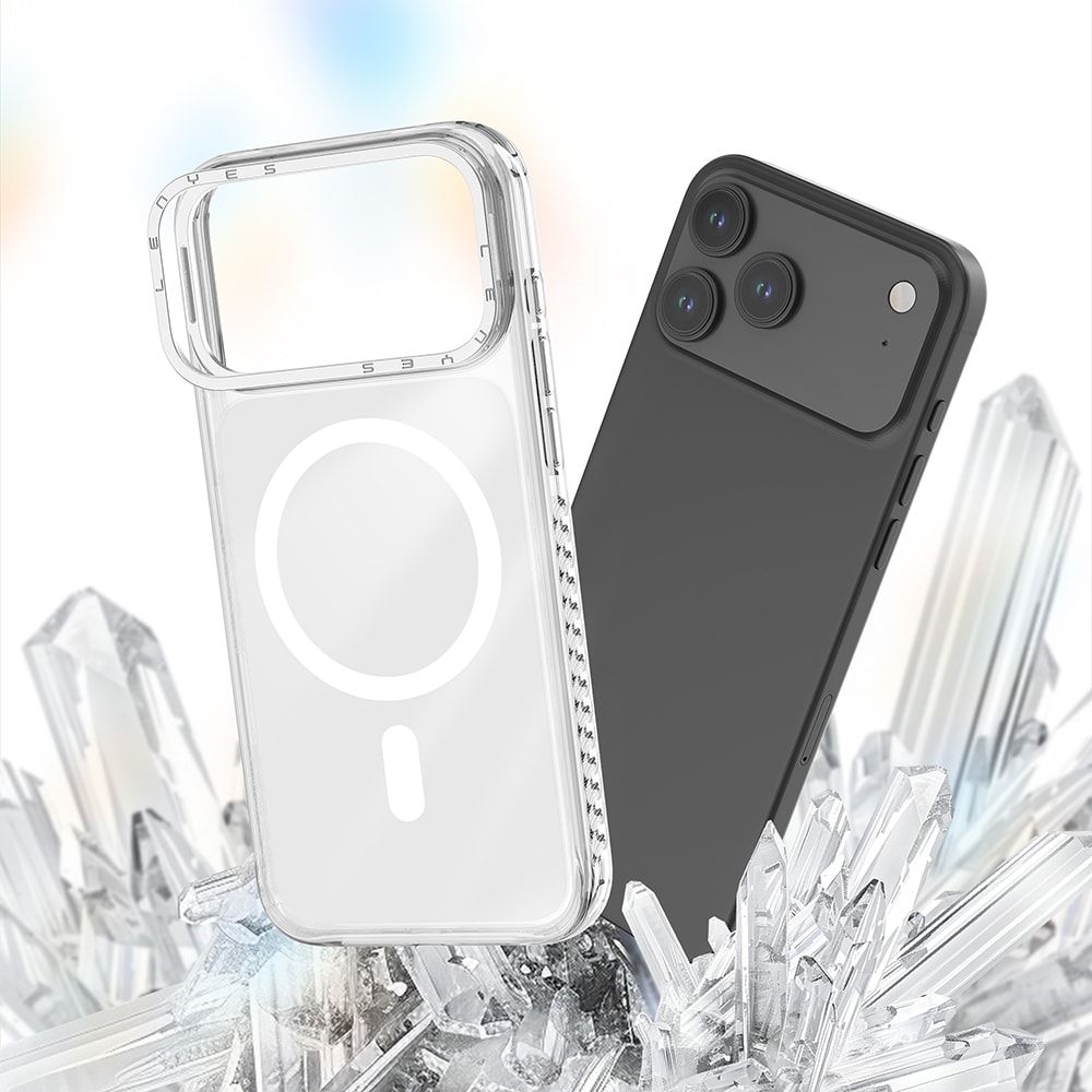 Apple iPhone 17 Pro Max Kılıf M-safe Şarj Özellikli Metal Kamera Çerçeveli Airbag Tasarımlı Lenyes CK221 Sert PC Kapak