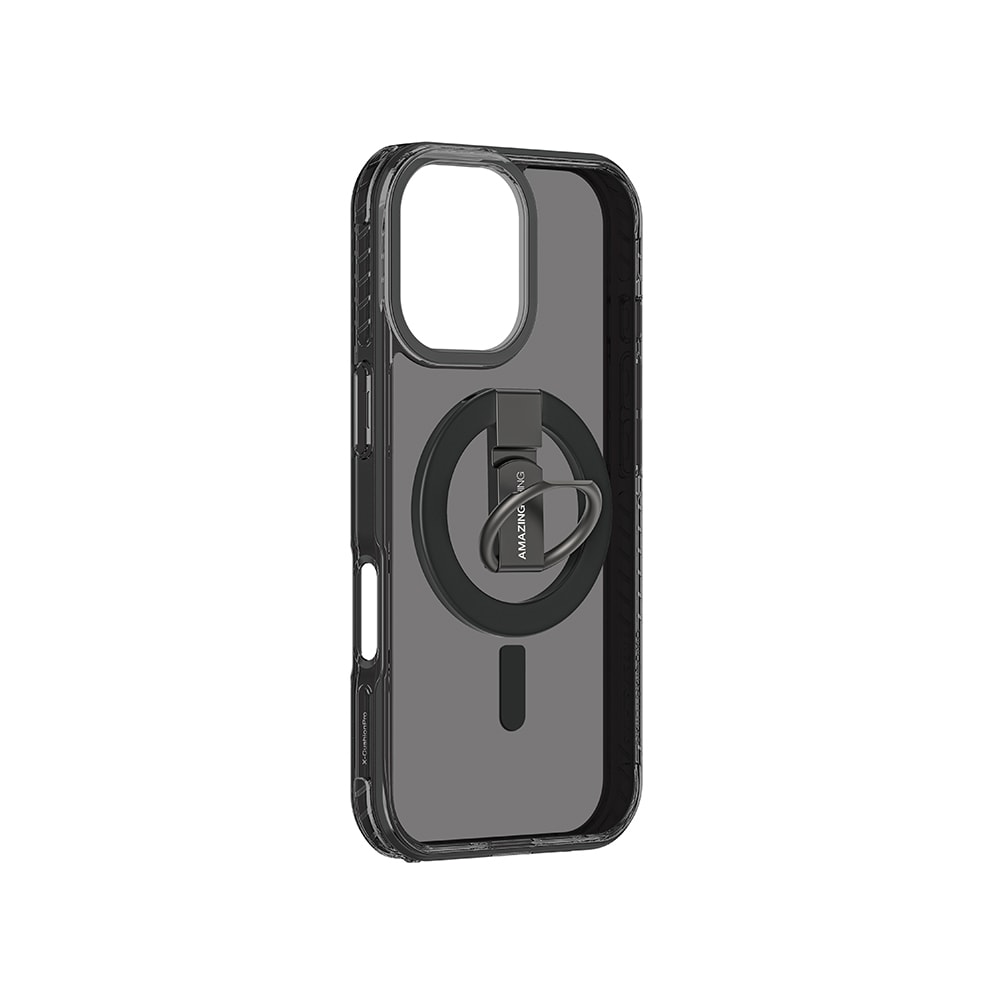 Apple iPhone 17 Kılıf M-safe Şarj Özellikli Yüzük Standlı Amazingthing Titan Pro Serisi Kapak