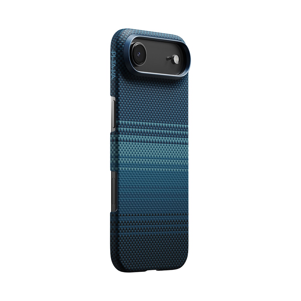 Apple iPhone 17 Air Kılıf M-safe Şarj Özellikli Aramid Fiber Pitaka Tactile Woven Sunset-Moonrise Serisi Sunset Kapak