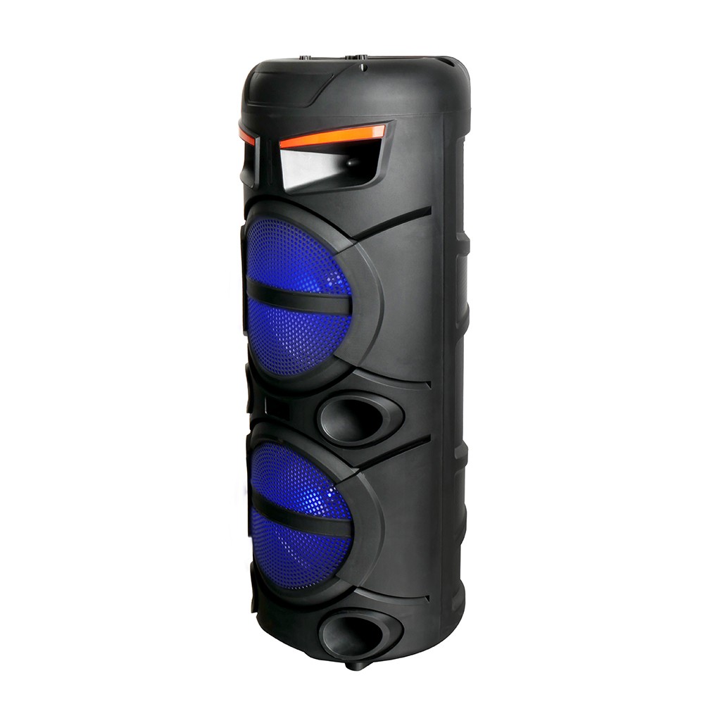 Zore GD-2809 Dijital LED Göstergeli FM Radyolu Mikrofonlu RGB TWS Çift 8 inç Stereo Bass Kablosuz Karaoke Hoparlör