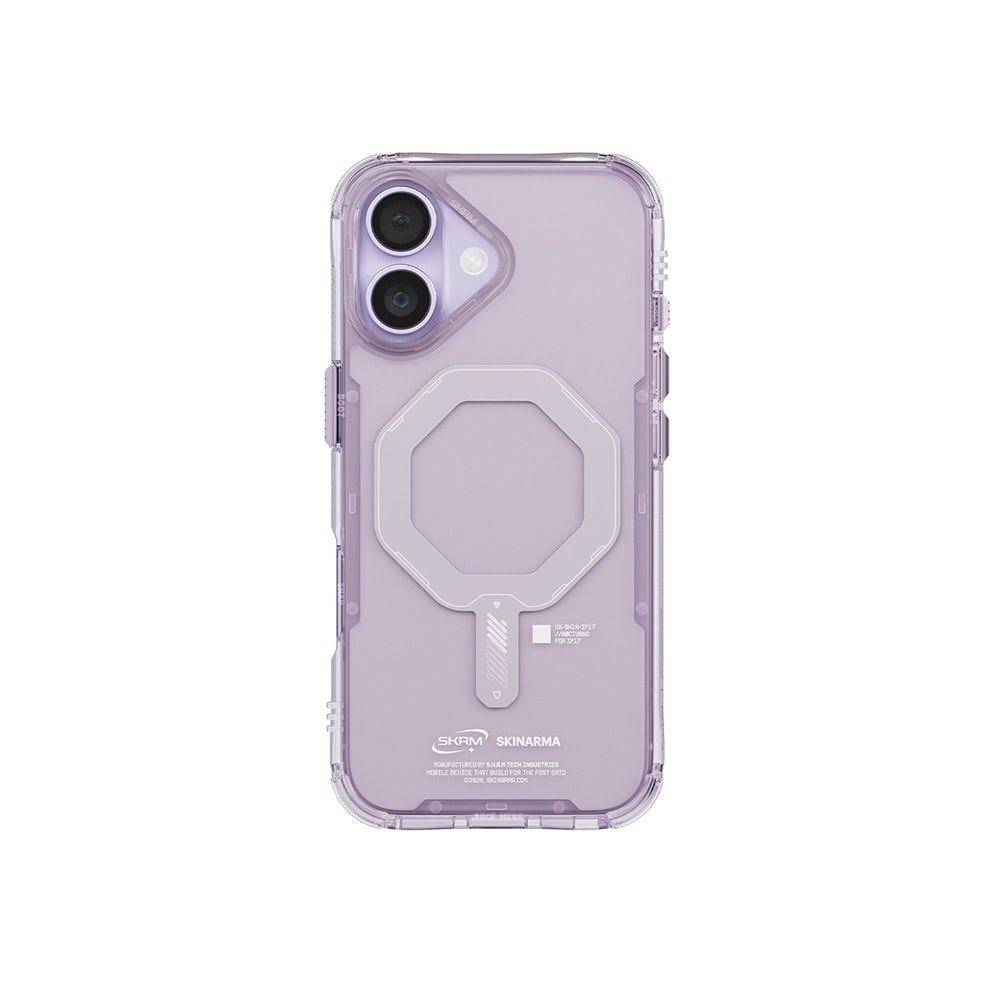 Apple iPhone 17 Kılıf M-safe Şarj Özellikli Şeffaf Airbag Tasarımlı Skinarma Saido Mag-Charge Kapak