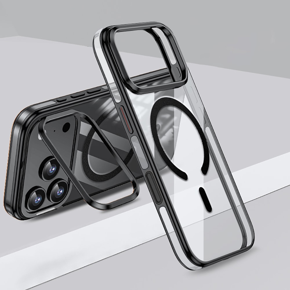 Apple iPhone 17 Pro Max Kılıf M-safe Şarj Özellikli Wlons Standlı Efsane Kapak