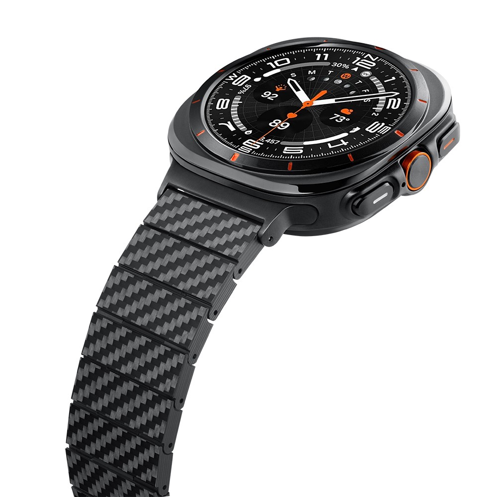 Galaxy Watch Ultra 47mm Karbon Fiber Pitaka Modern Serisi Black-Grey Twill Kordon