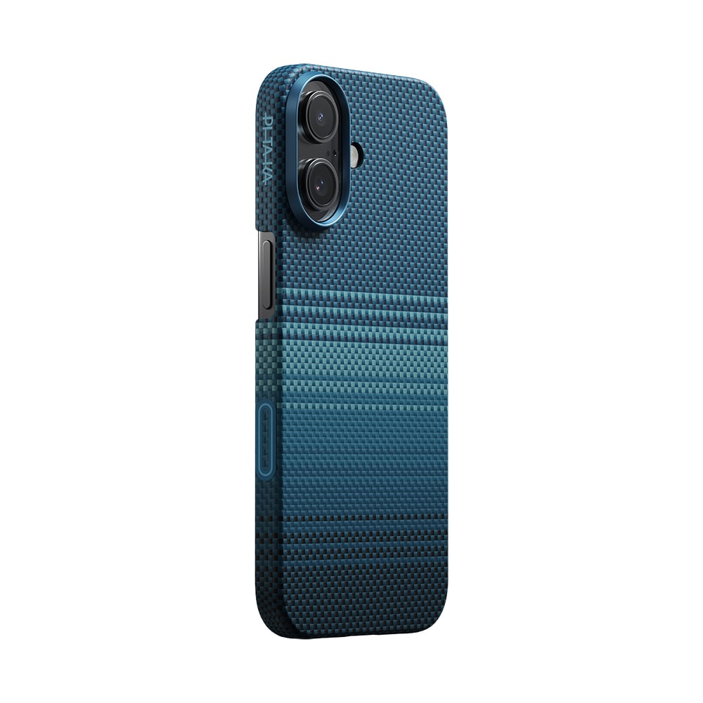 Apple iPhone 17 Kılıf M-safe Şarj Özellikli Aramid Fiber Pitaka Tactile Woven Sunset-Moonrise Serisi Sunset Kapak