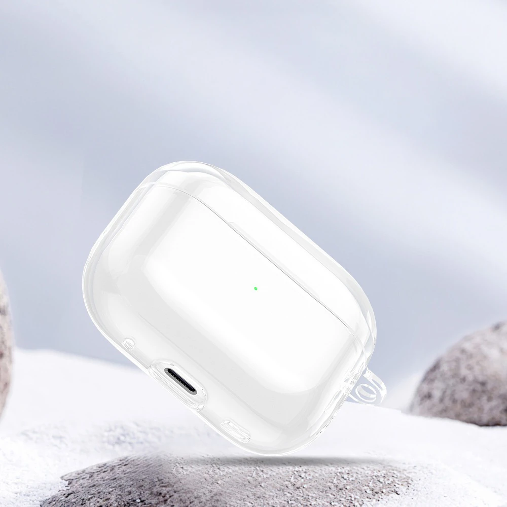 Apple Airpods Pro 3 Kılıf Şeffaf Kristal Silikon Zore Airbag 14 Kılıf