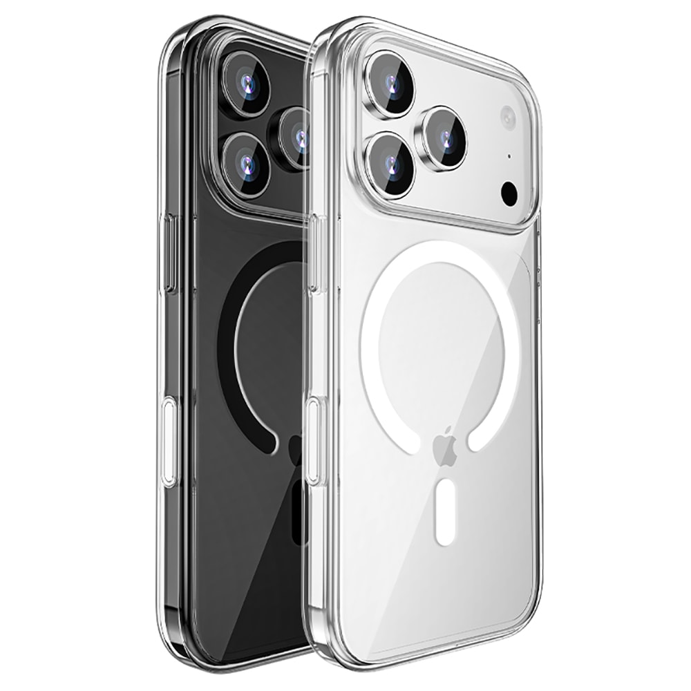 Apple iPhone 17 Pro Kılıf M-safe Şarj Özellikli Transparan Sert PC Wlons Pita Kapak