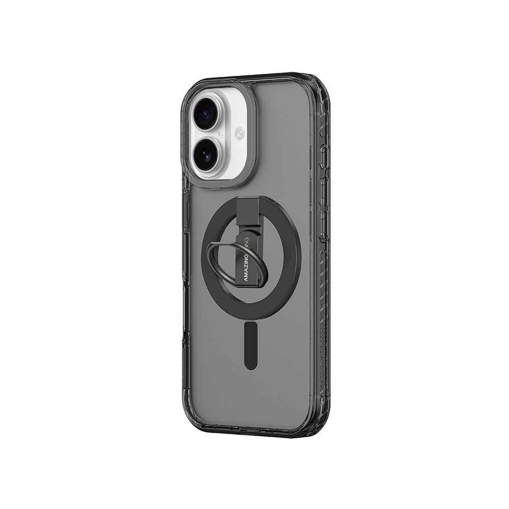 Apple iPhone 17 Kılıf M-safe Şarj Özellikli Yüzük Standlı Amazingthing Titan Pro Serisi Kapak