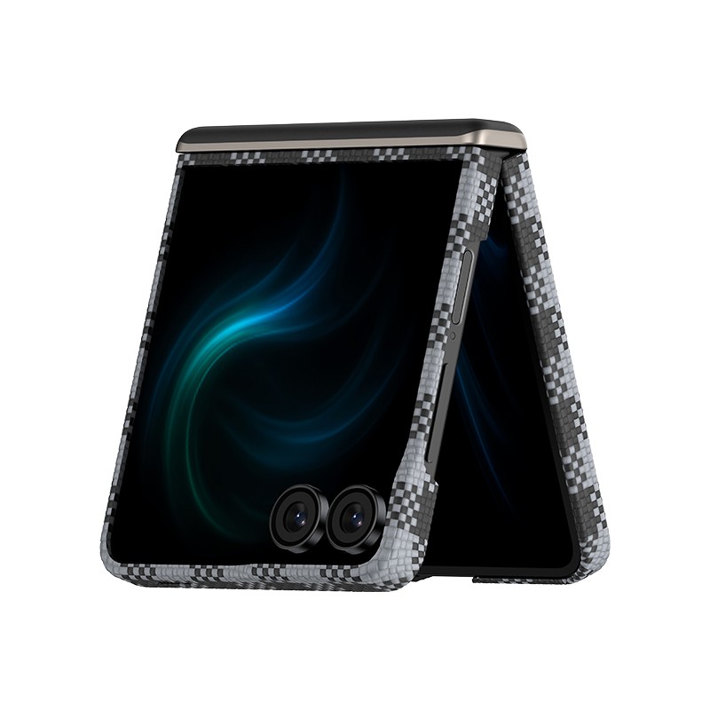 Galaxy Z Flip 7 Kılıf M-safe Şarj Özellikli Ekose Tasarımlı Benks ArmorAir ArmorVichy Kevlar Kapak