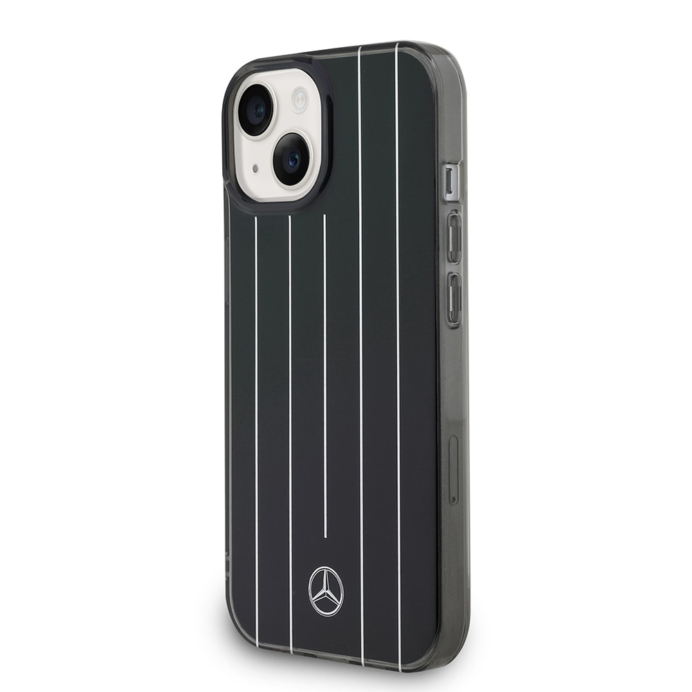 Apple iPhone 14 Mercedes Benz Orjinal Lisanslı New Urban 3 Sert PC Paralel Çizgi Desenli Kapak
