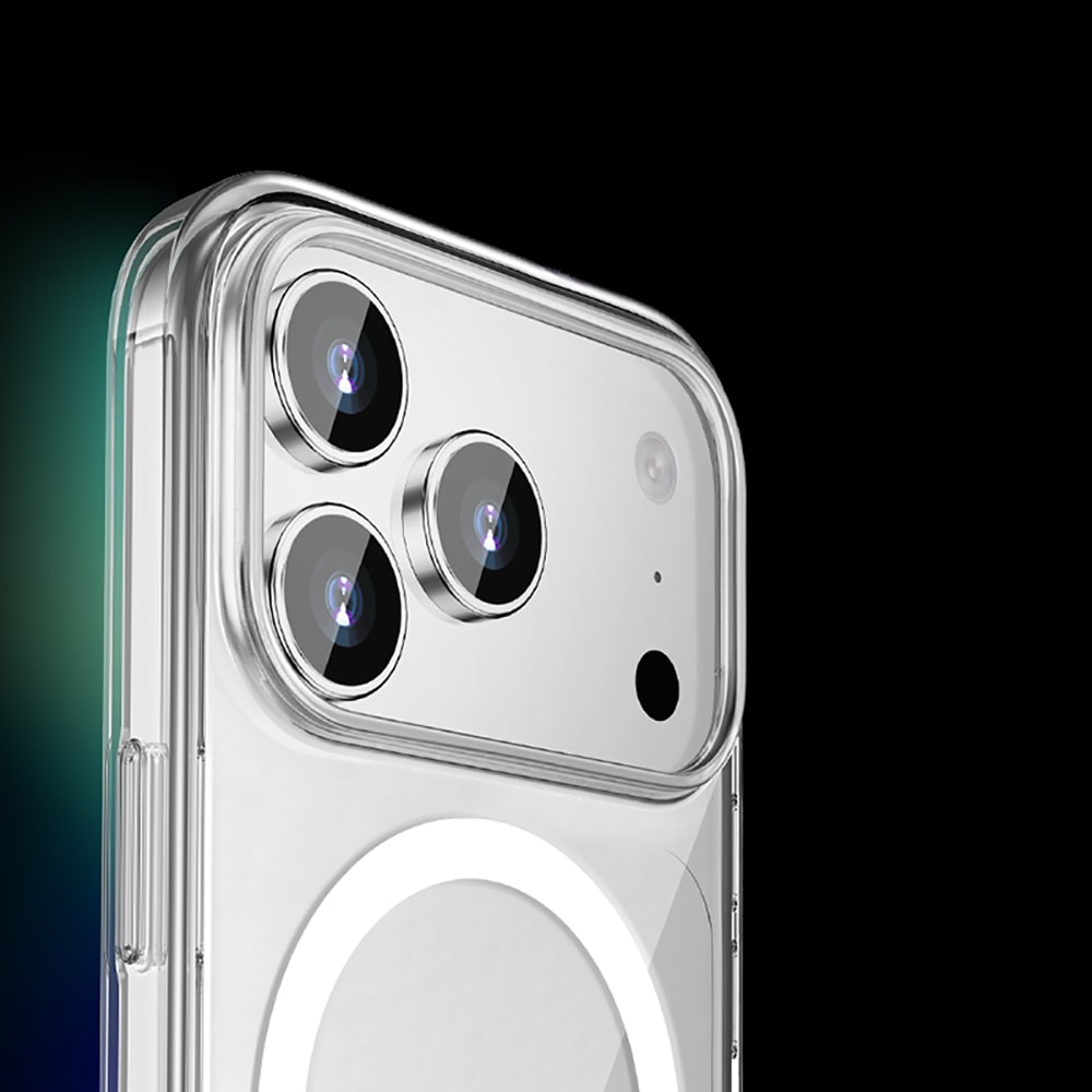 Apple iPhone 17 Pro Kılıf M-safe Şarj Özellikli Transparan Sert PC Wlons Pita Kapak