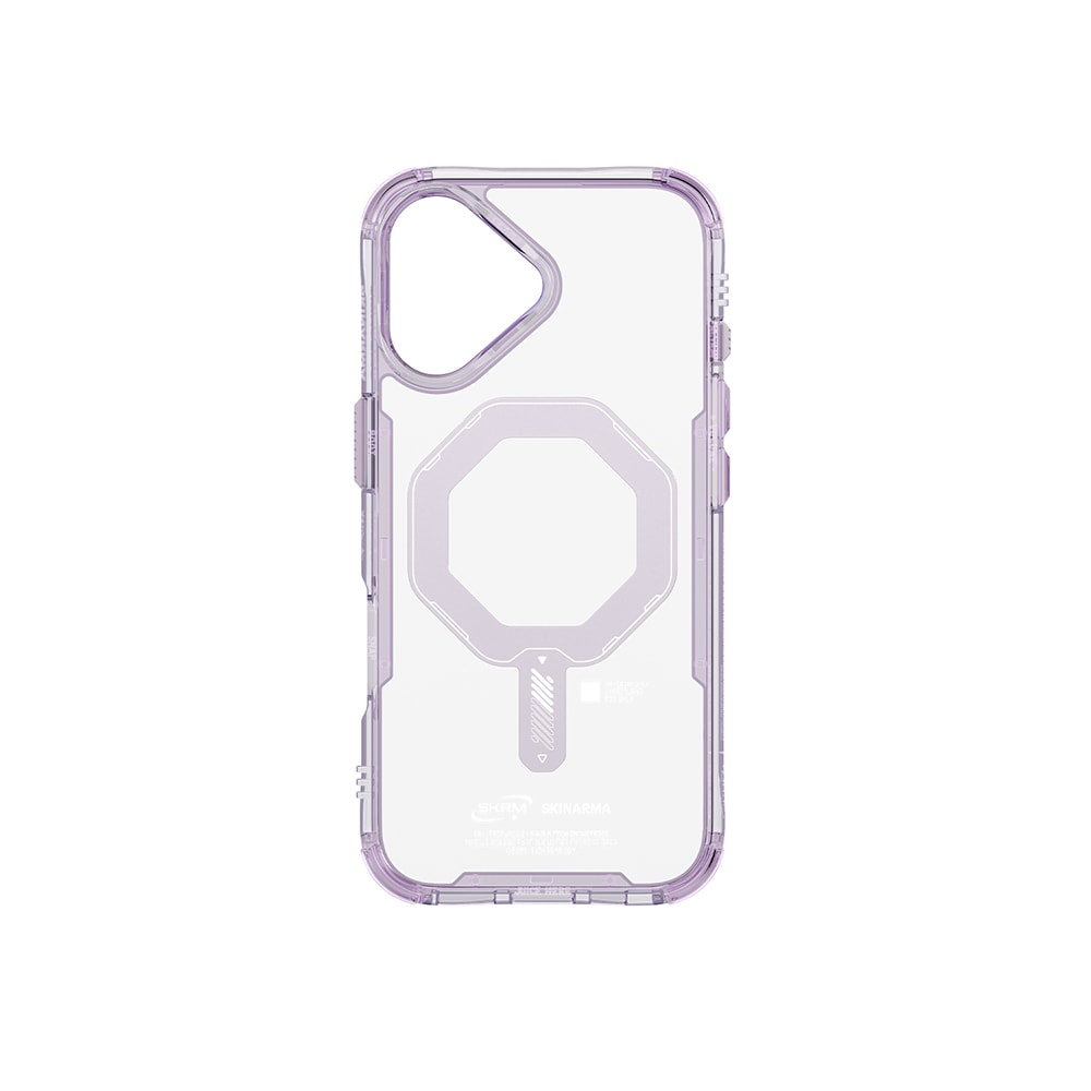 Apple iPhone 17 Kılıf M-safe Şarj Özellikli Şeffaf Airbag Tasarımlı Skinarma Saido Mag-Charge Kapak
