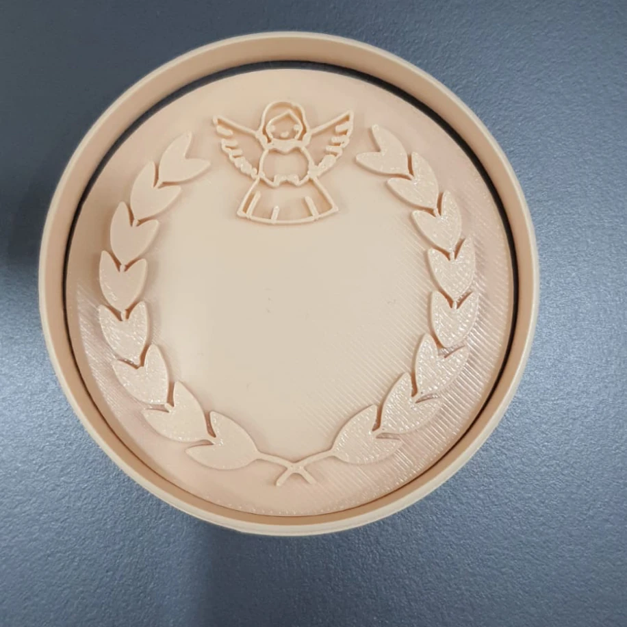 Melek ve yaprak desen cupcake kalıp