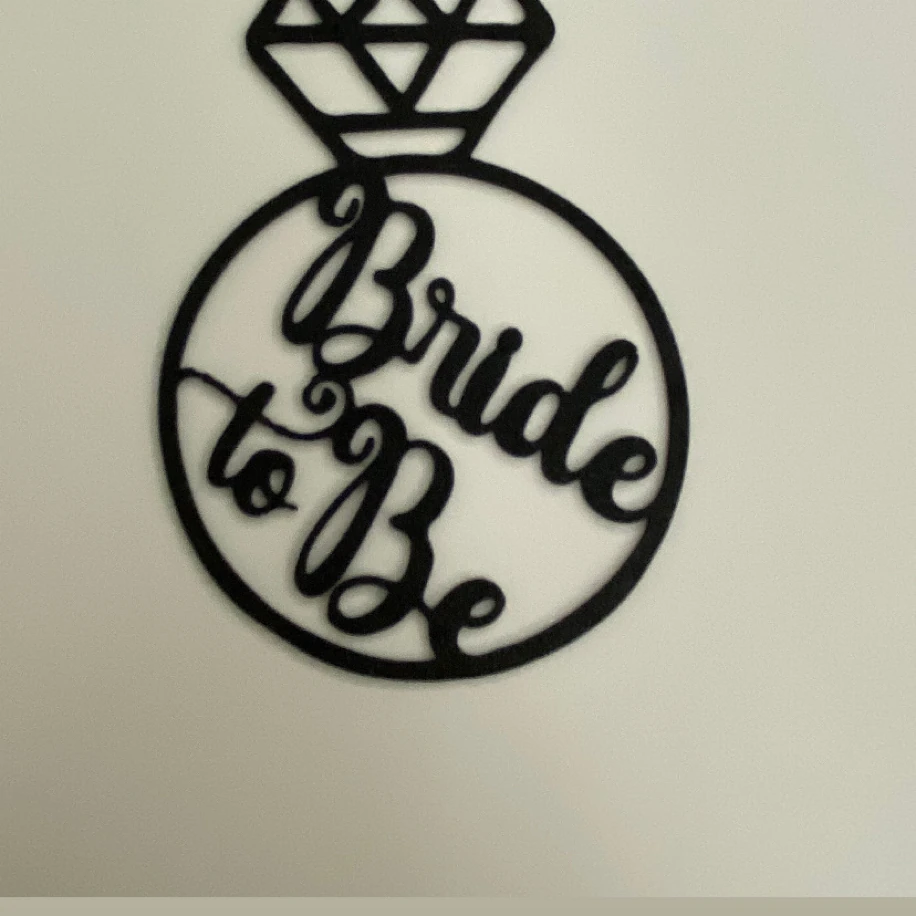 Bride To Be pasta süsü