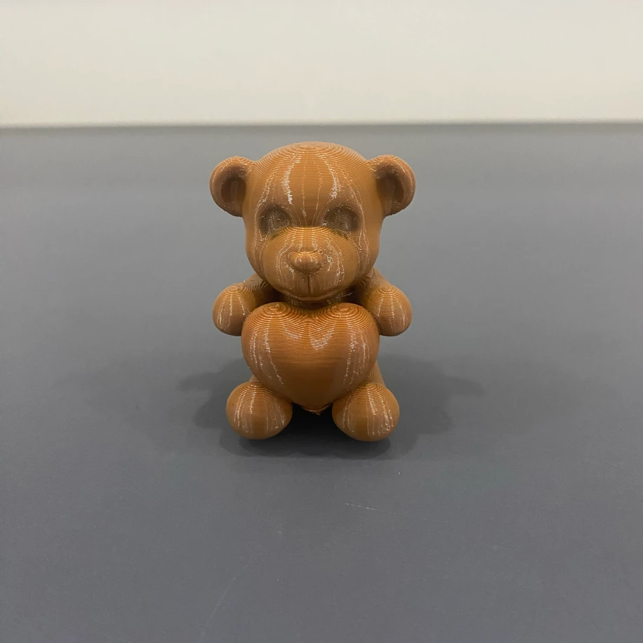 3D Oturan Ayıcık Kalpli