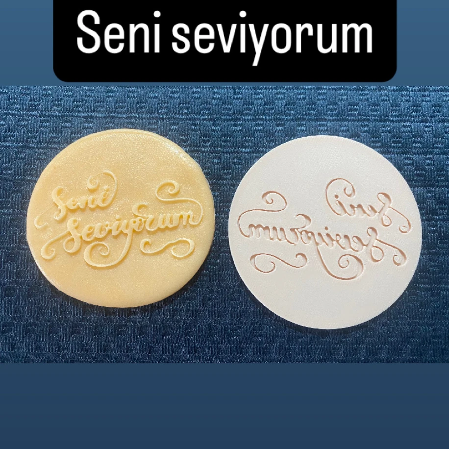 Seni Seviyorum Cupcake Kalıbı