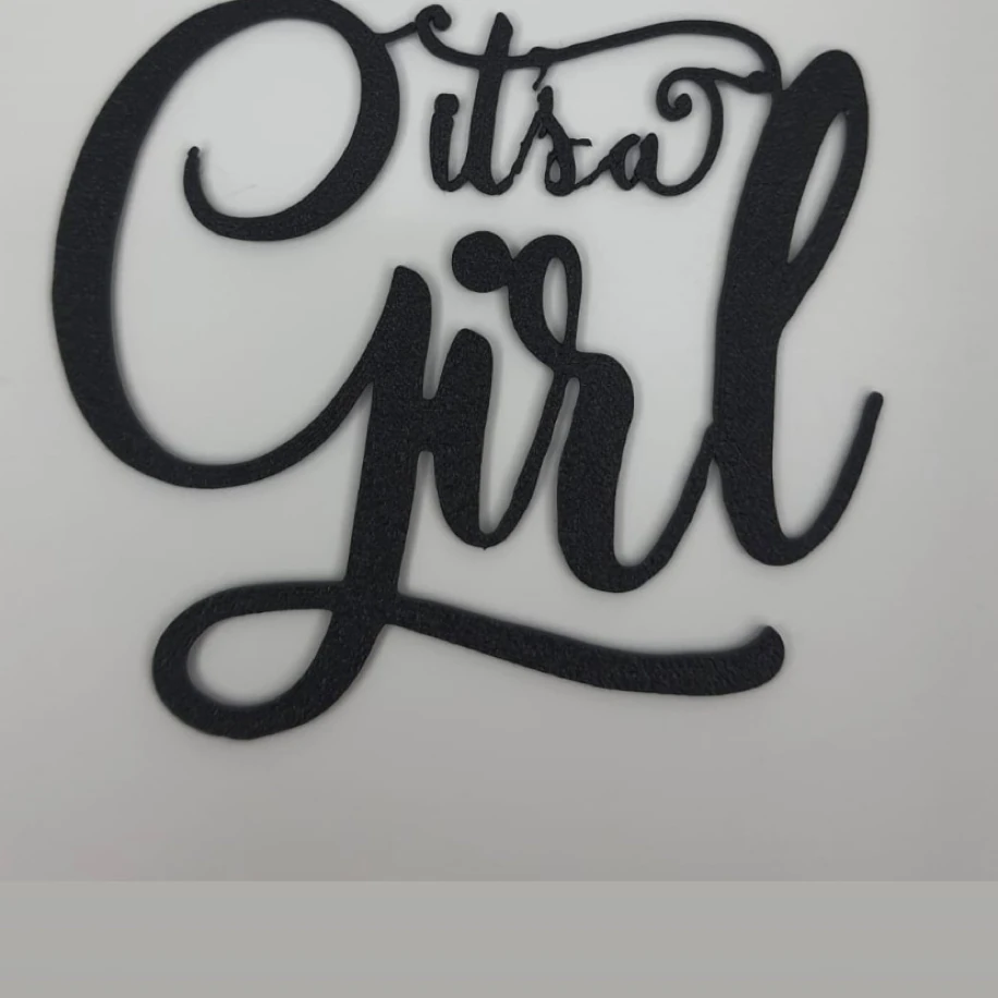 It ıs a Gırl pasta süsü