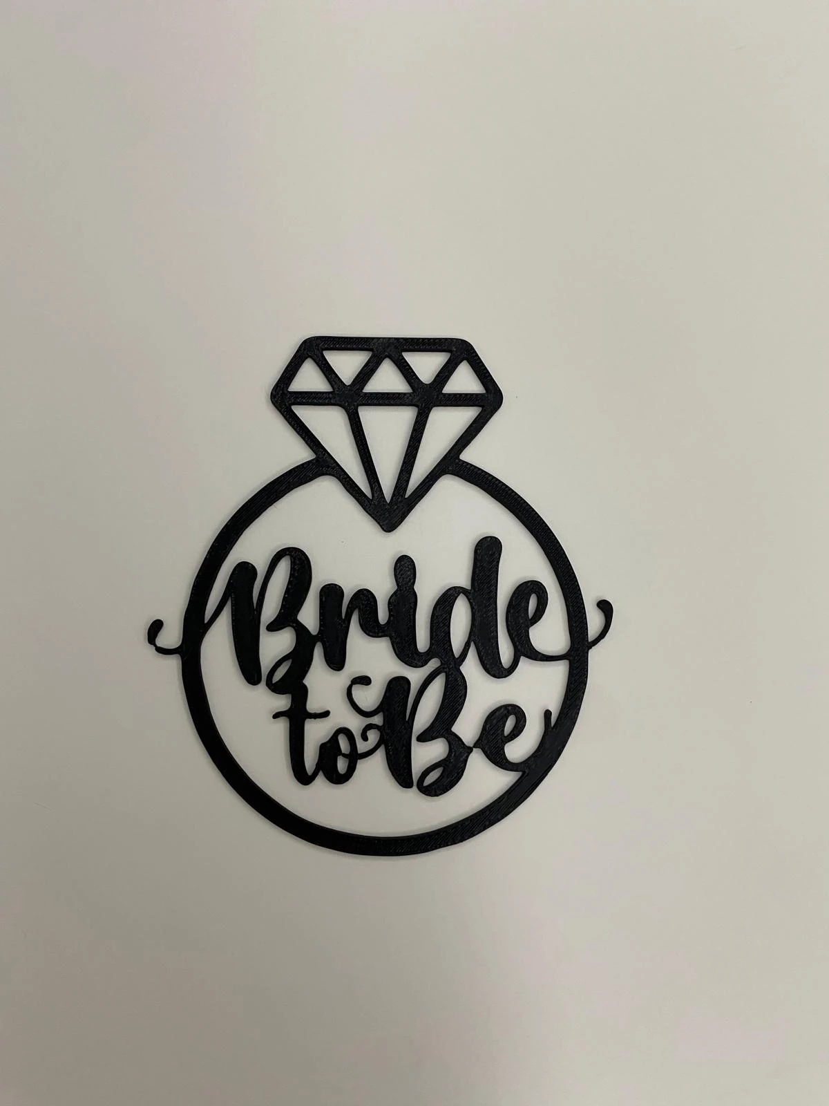 Alyans içinde bride to be pasta süsü