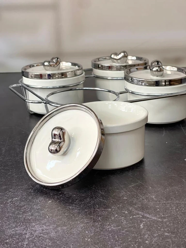 ACAR Felıx Collectıon Metal Standlı4 Lü Baharat Takımı