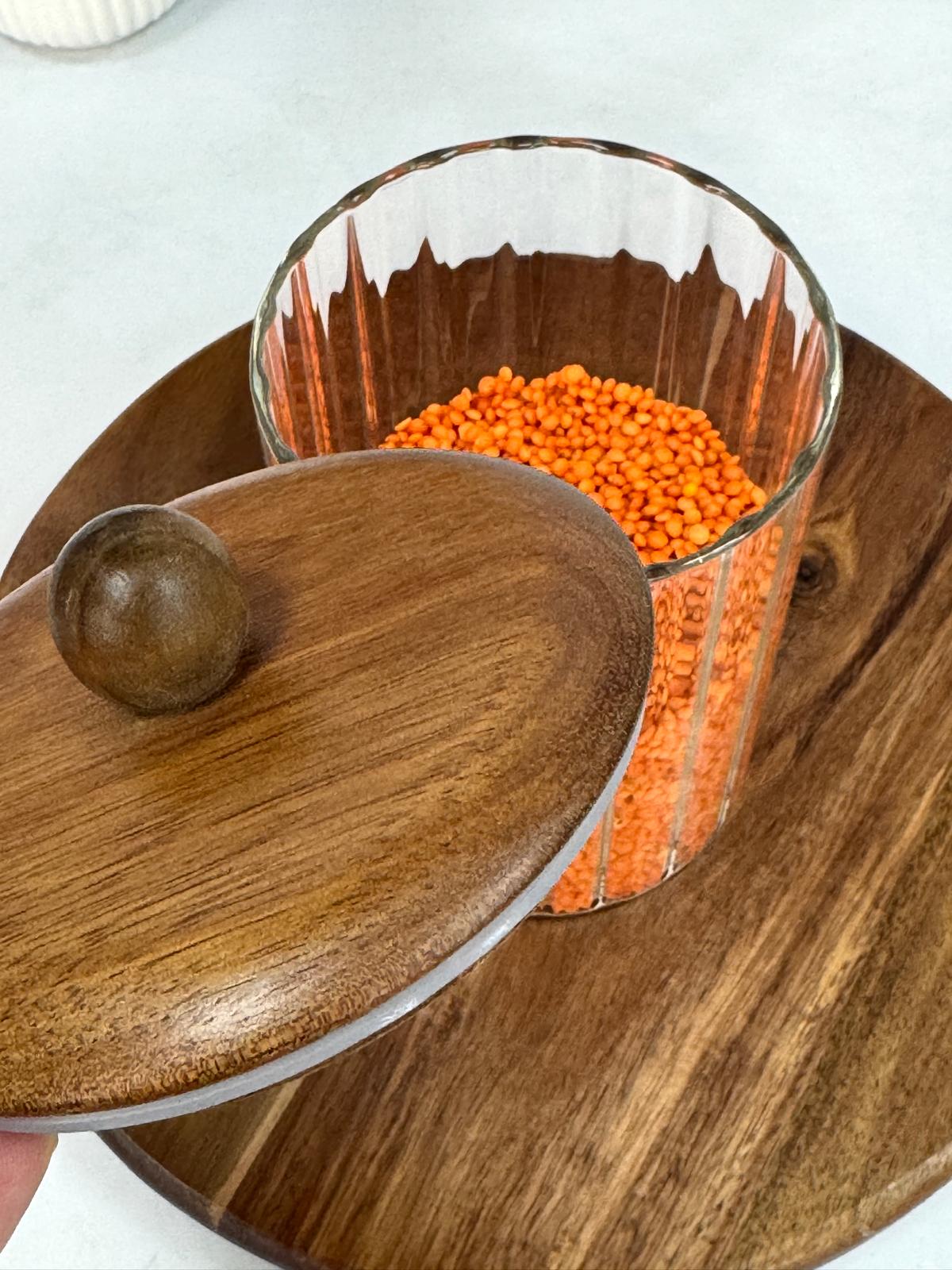 AKASYA KAPAKLI LINE CAM KAVANOZ 1150 ML