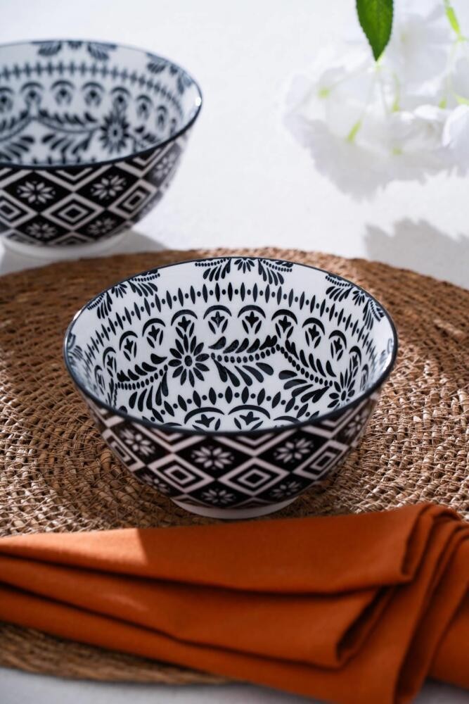 ACAR DESENLİ PORSELEN KASE 14 CM