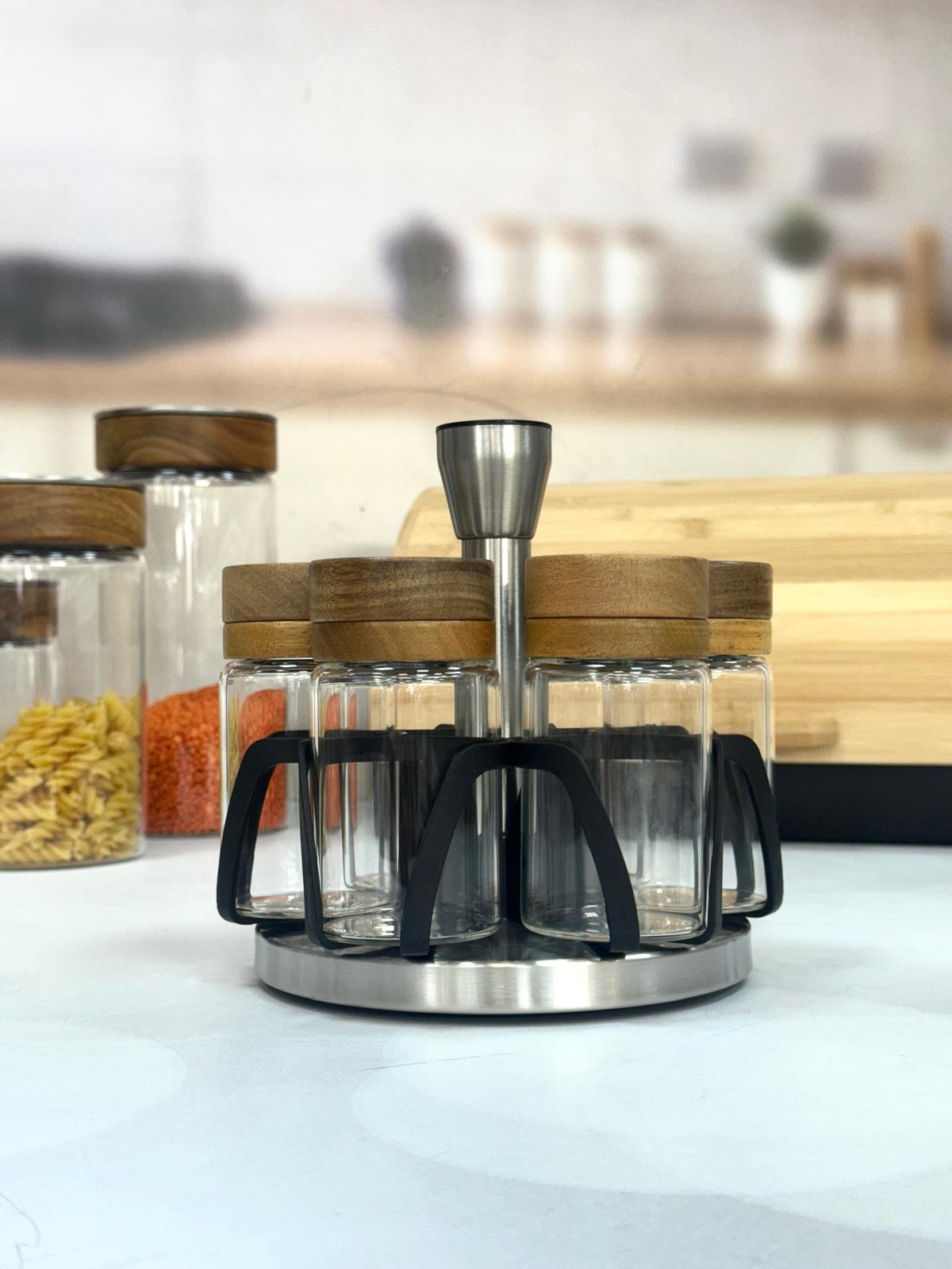 Ellery 7 Li Döner Standlı Baharatlık