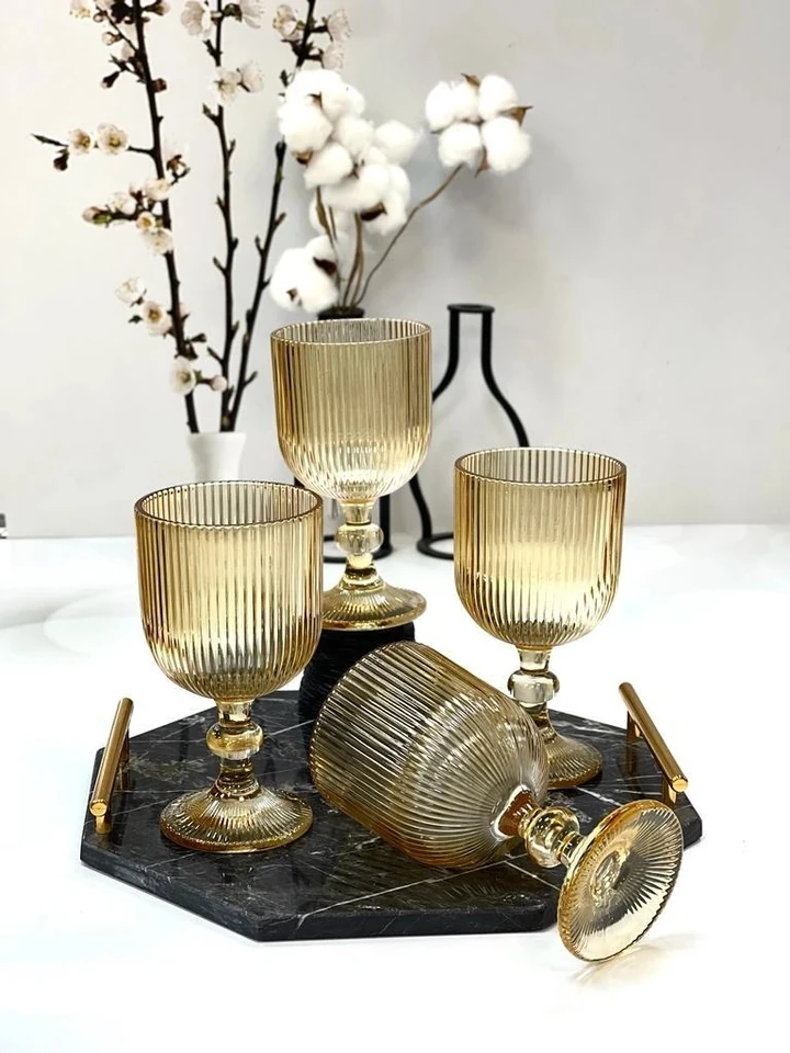 Perotti Perotti Imola Amber 4`Lü Bardak 375ML