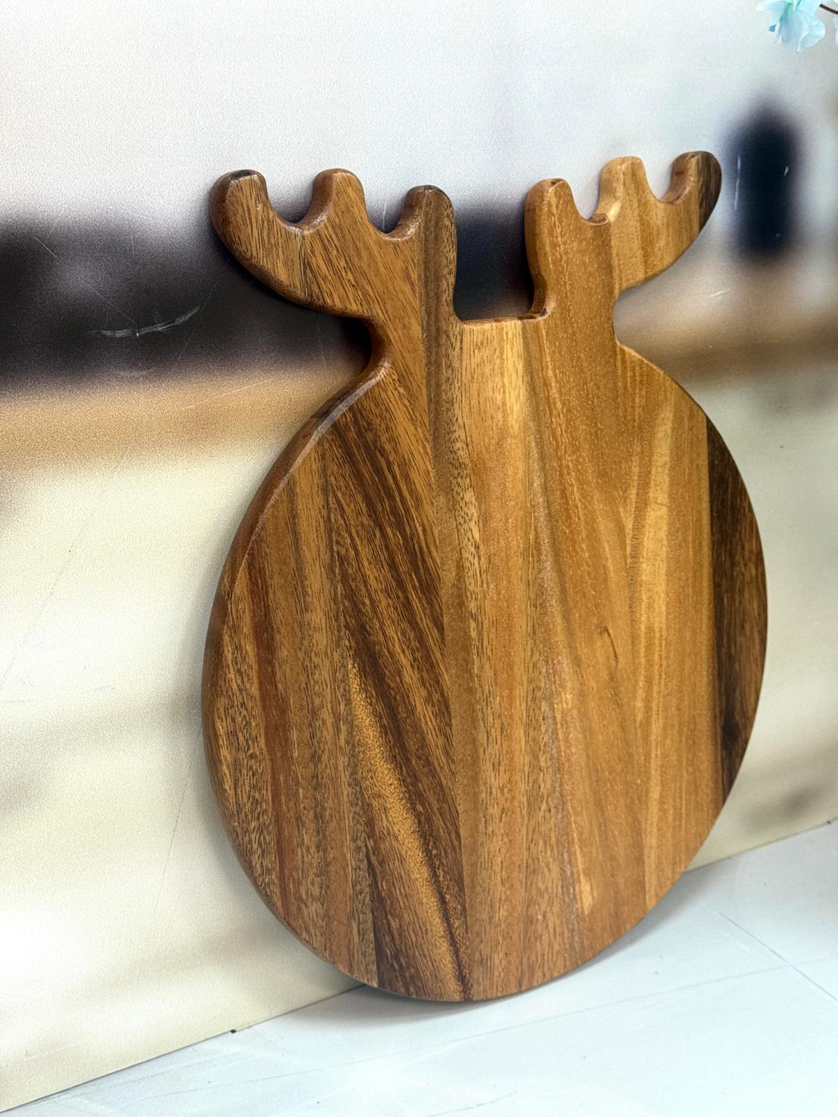 Akasya Yuvarlak Kesme Tahtası 30 Cm