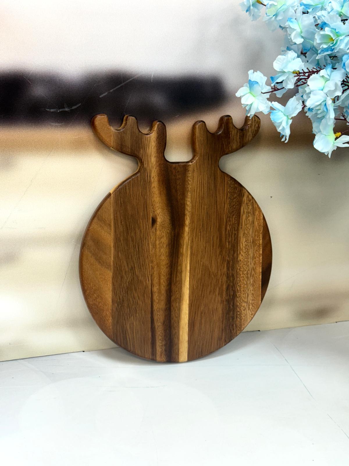 Akasya Yuvarlak Kesme Tahtası 25 Cm