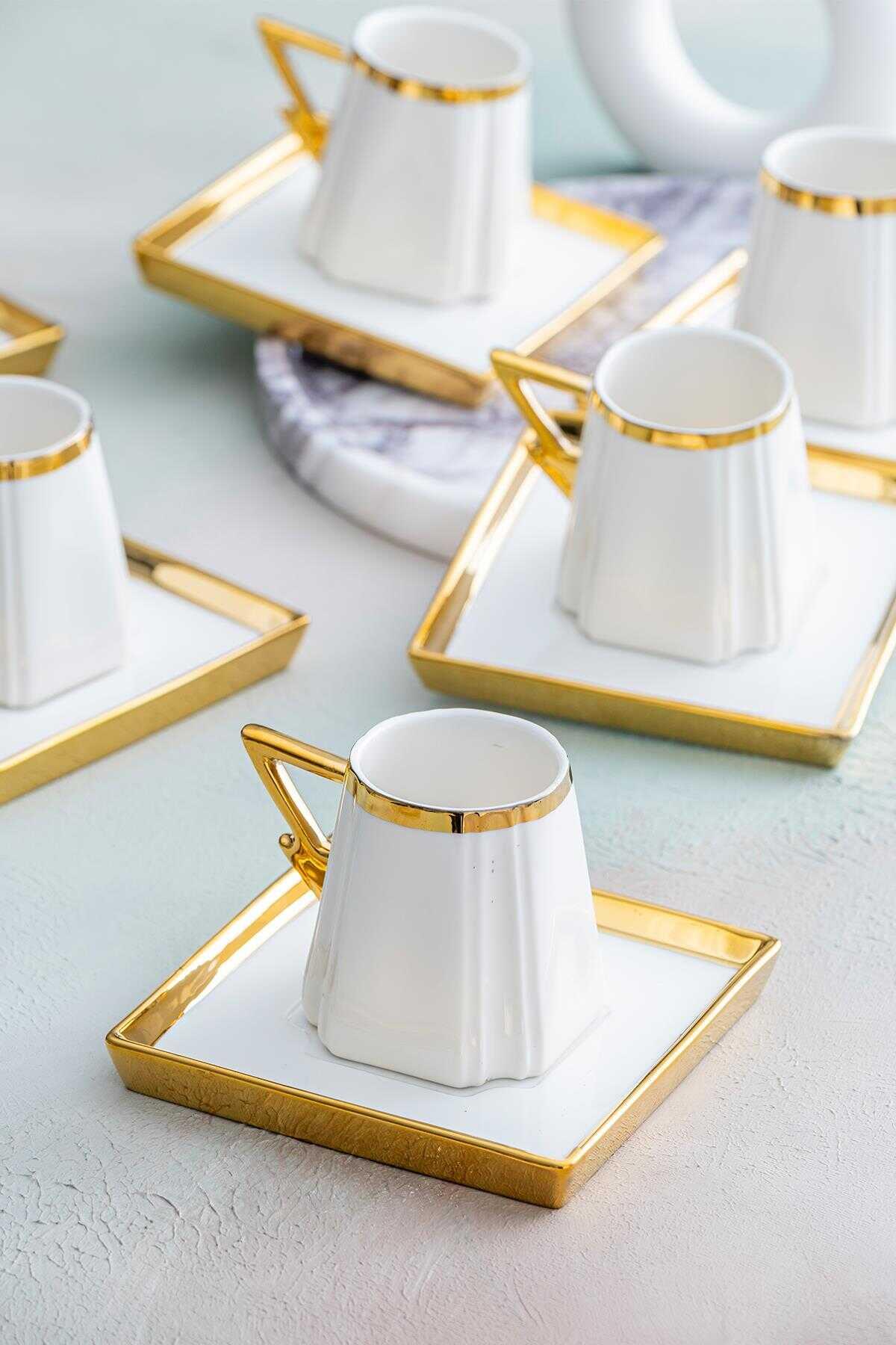 ACAR Dallas 6 Lı Kahve Fincan Takımı