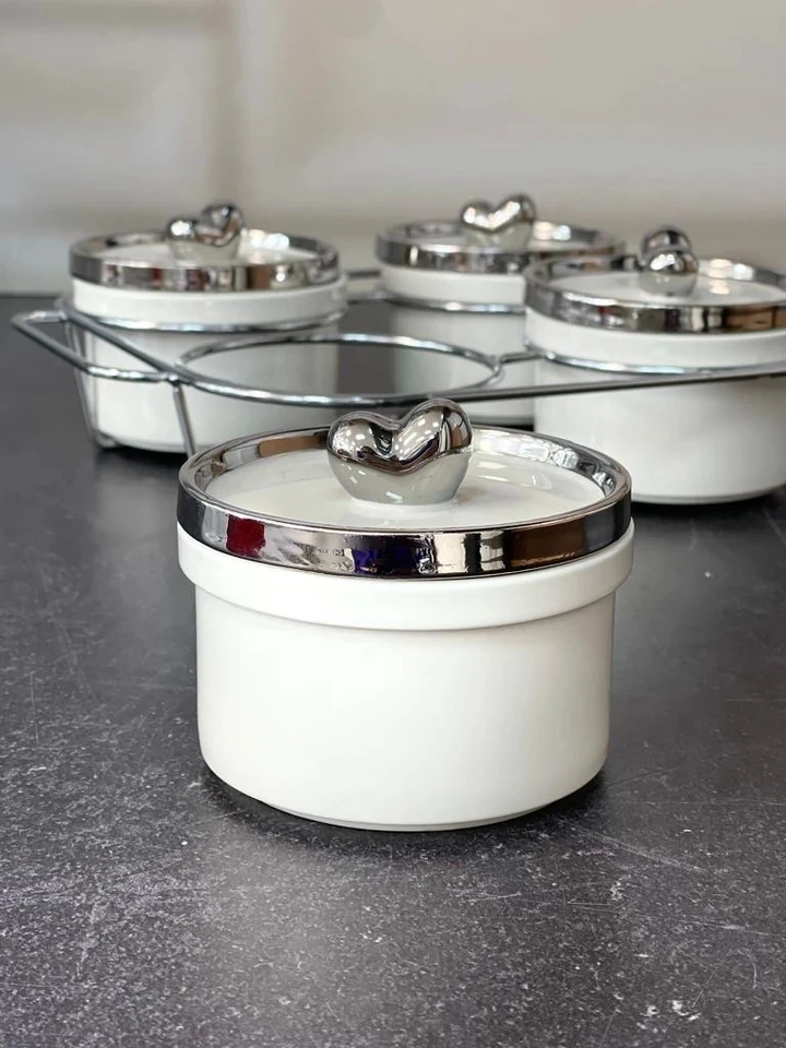 ACAR Felıx Collectıon Metal Standlı4 Lü Baharat Takımı