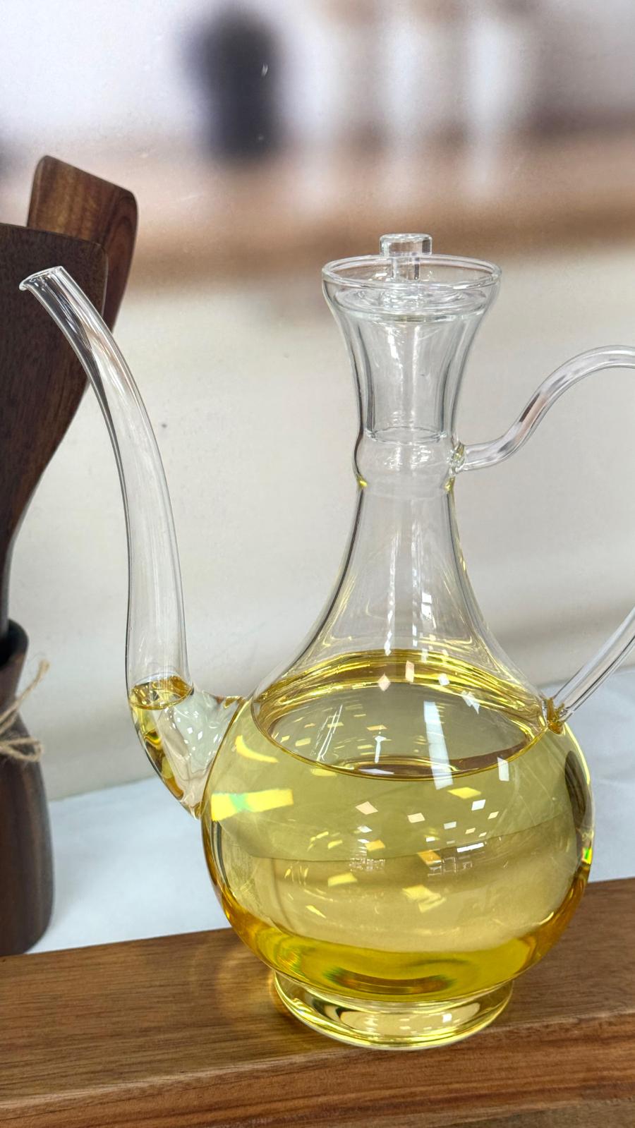 İbrikli Düz Model İbrikli Cam Yağdanlık 750 Ml