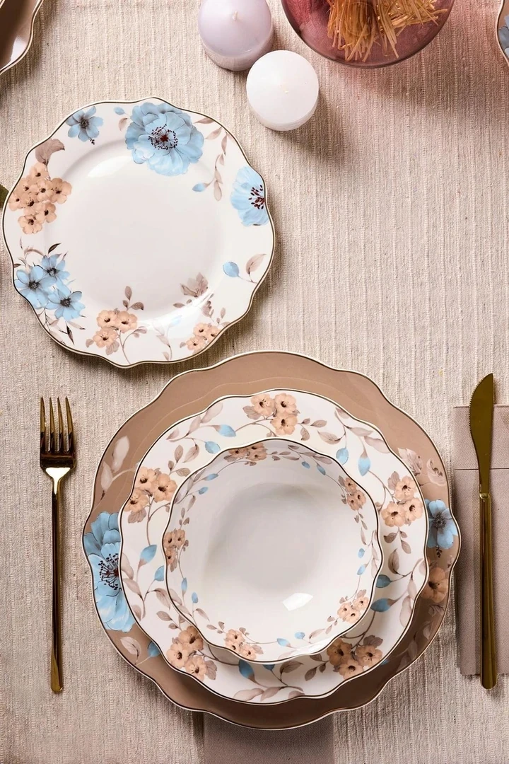 Perotti Flore 6 Kişilik 24 Parça Porselen Yemek Takımı