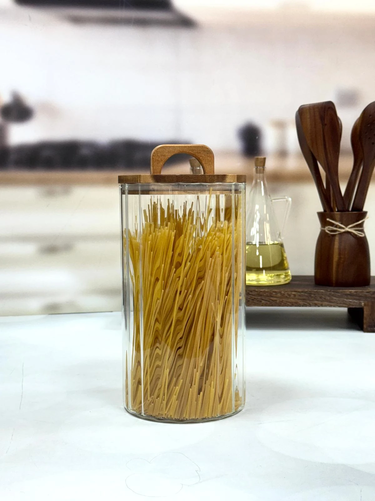 Akasya Kapak Cam Kavanoz 3200 ml