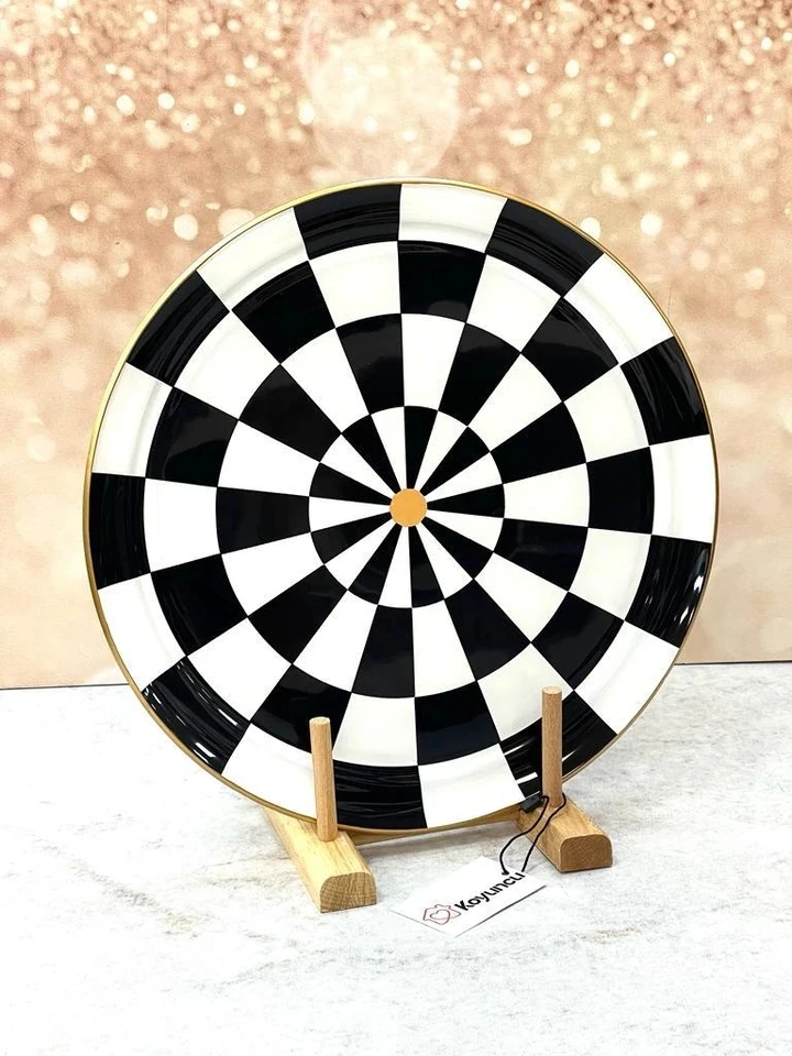 AROW Pink More Dama Desen Büyük Boy Servis Tabağı 31 cm 