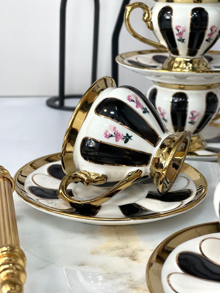 ACAR Scarlet 6 Lı Kahve Fincan Takımı