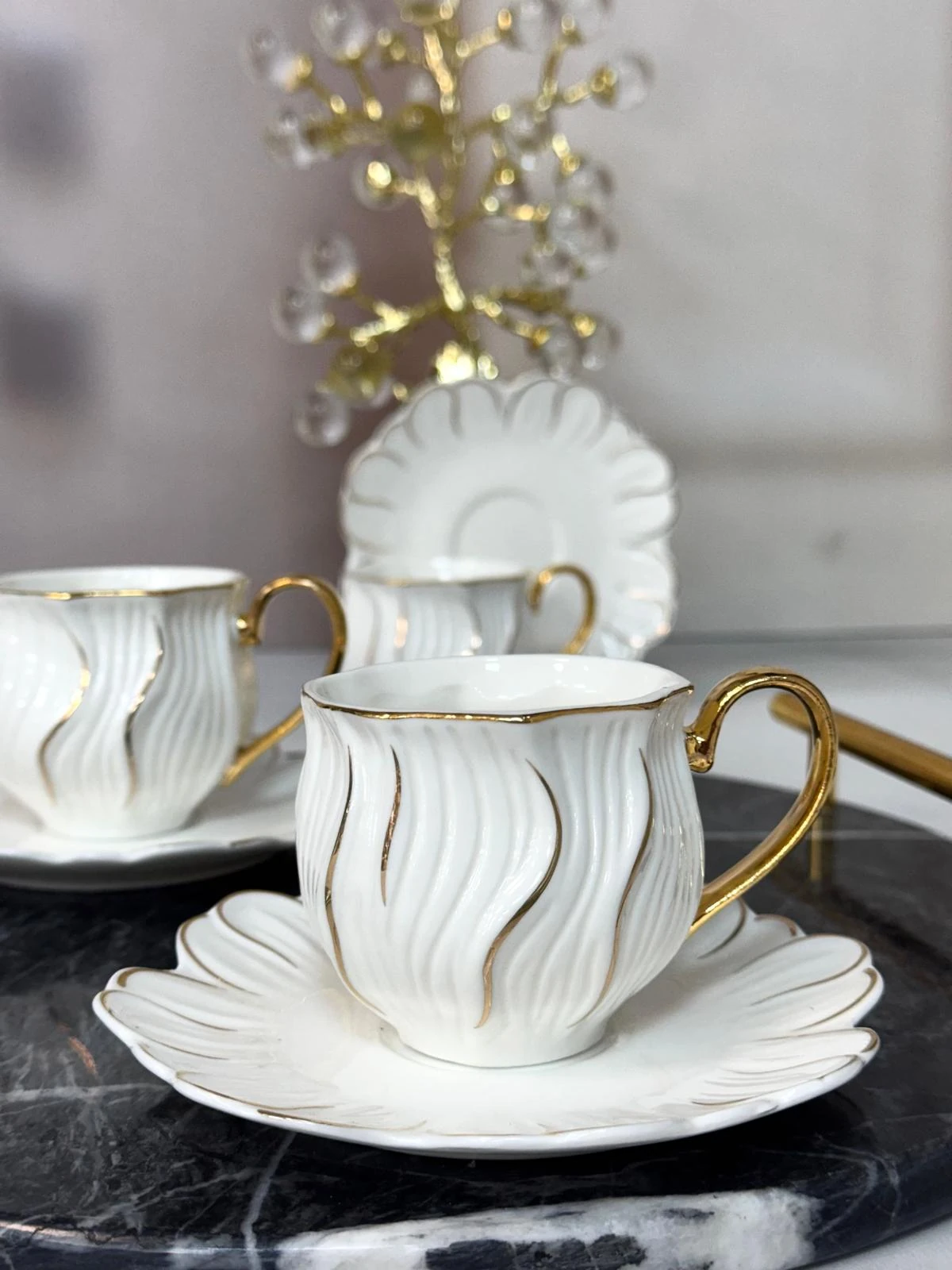 6 Kişilik Porselen Fincan Takımı 90 CC