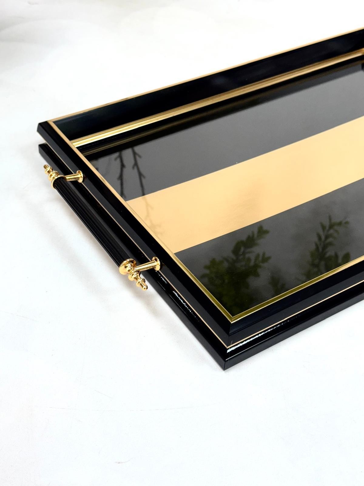 KOSAVA Çerçeveli Cam Tepsi 50/31 cm