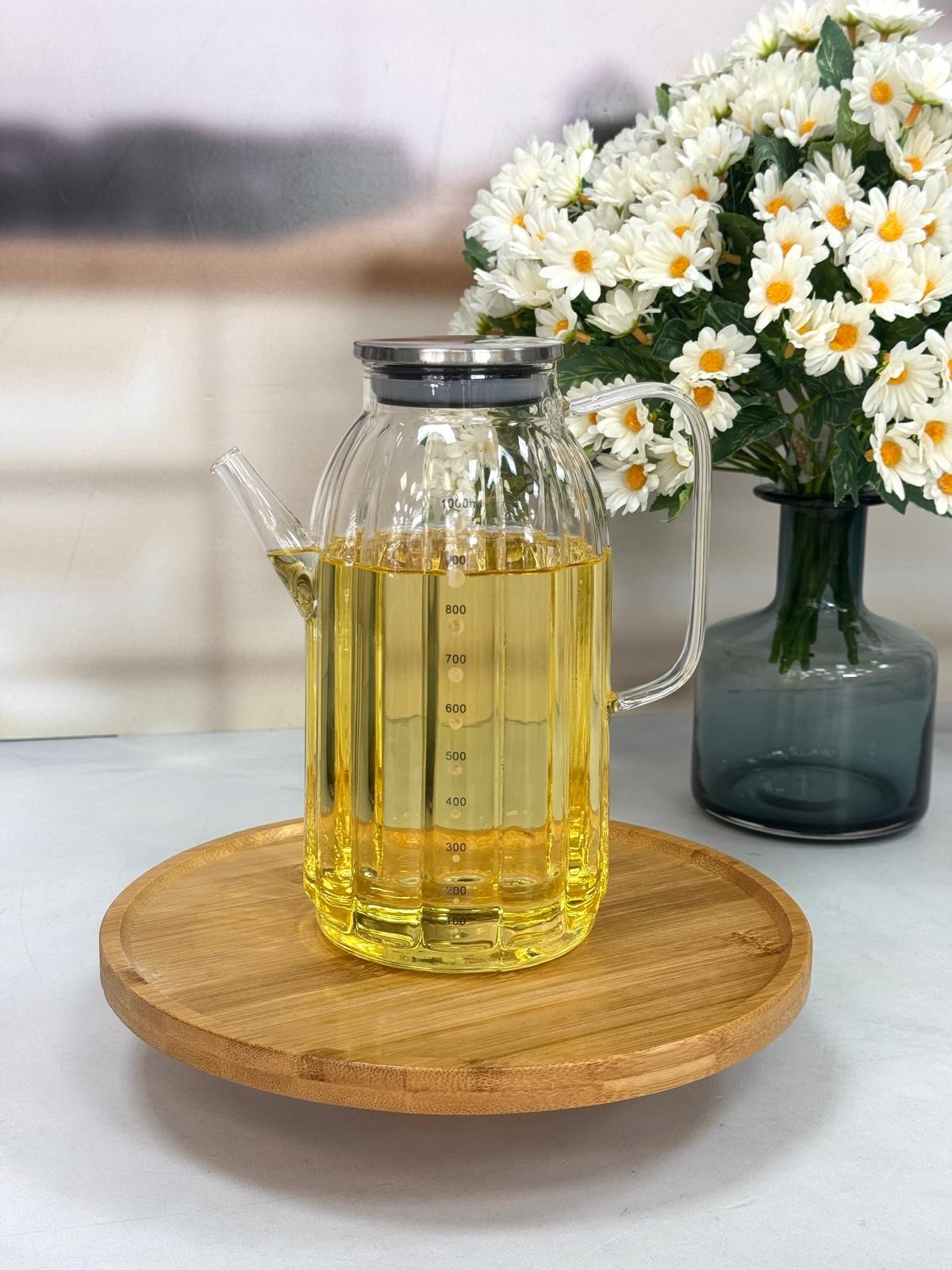 Cam Yağdanlık 1000 ml