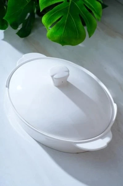 ACAR Pure Carmen Oval Kapaklı Fırın Kbı Servis Tenceresi 33/20 Cm