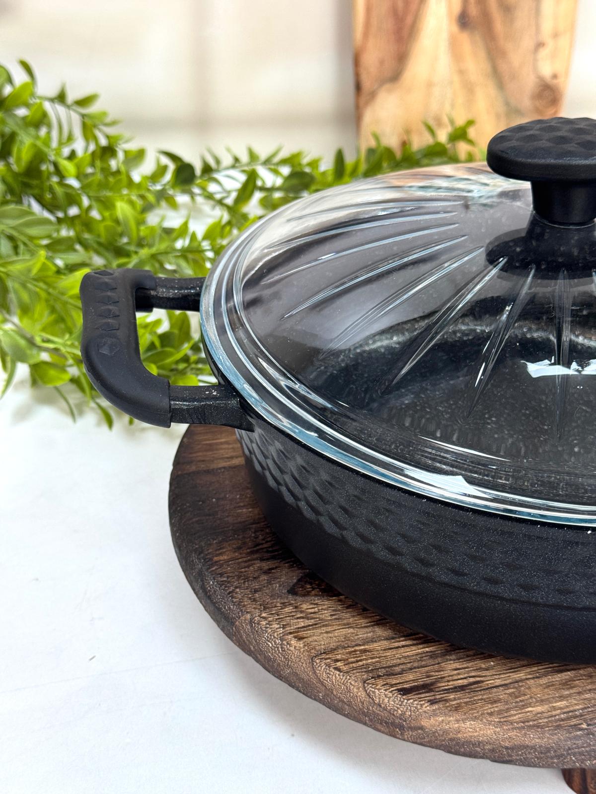 Dıamente Granit Döküm 26 Cm Basık Model Tencere