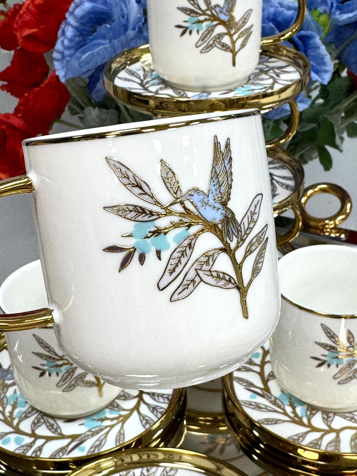 Porselen 6 Kişilik Çay Seti 200 cc