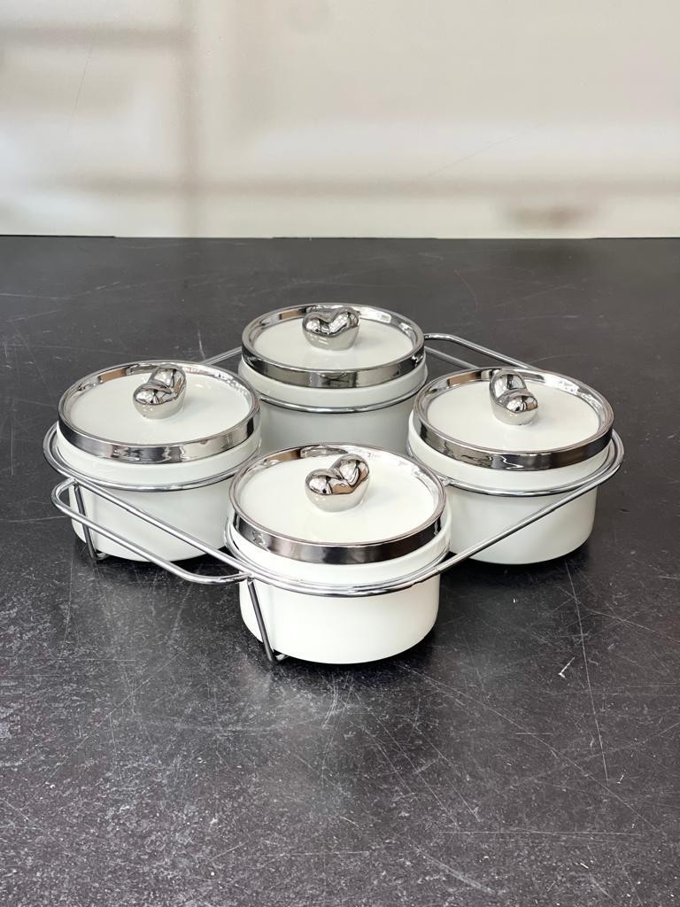 ACAR Felıx Collectıon  Metal Standlı4 Lü Baharat Takımı