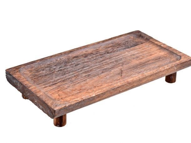 BAMBUM ARVİNA AYAKLI SUNUM TEPSİSİ 42/21 cm