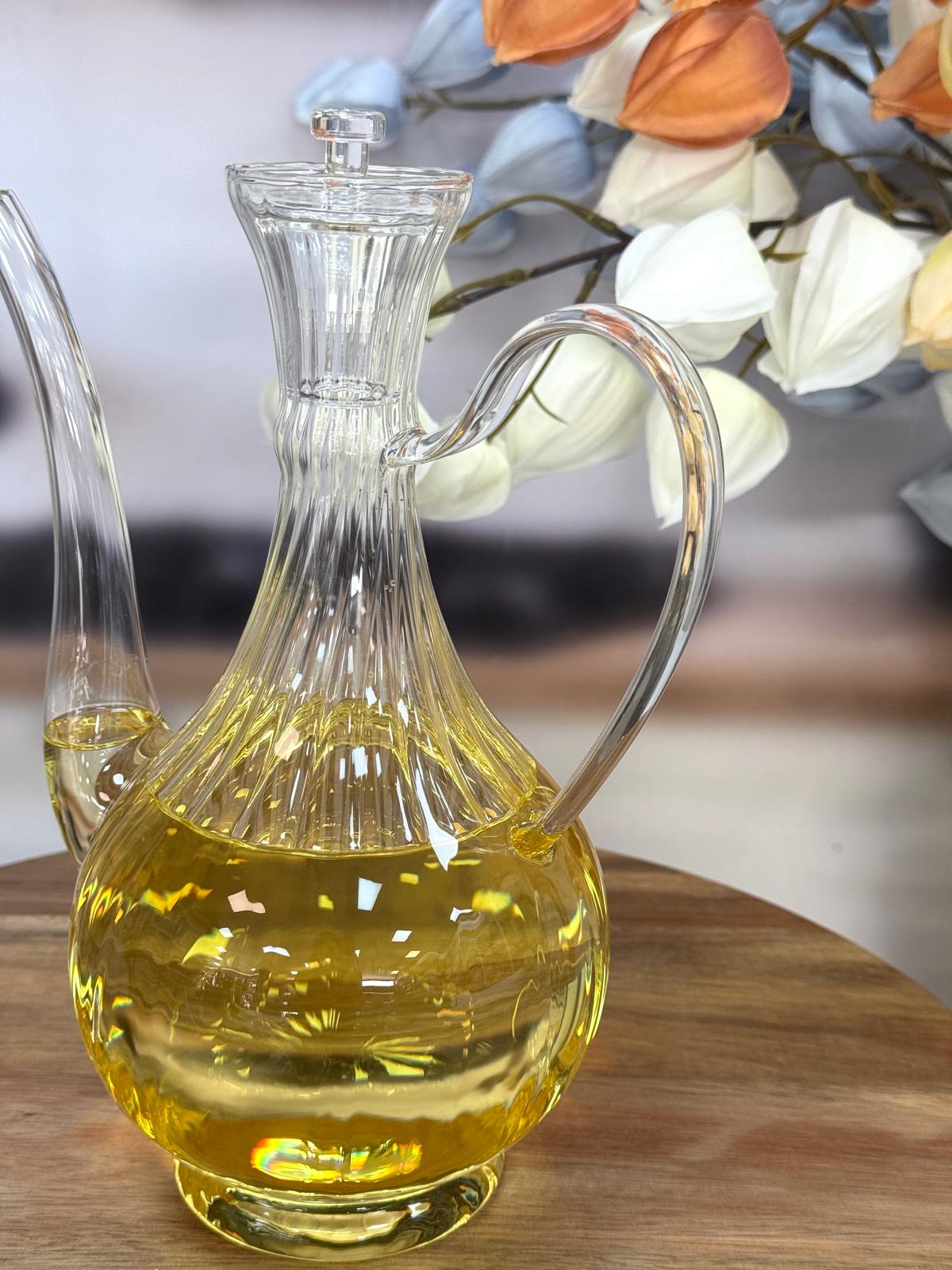 MIEN İBRİKLİ ÇİZGİLİ CAM YAĞDANLIK 750 ML
