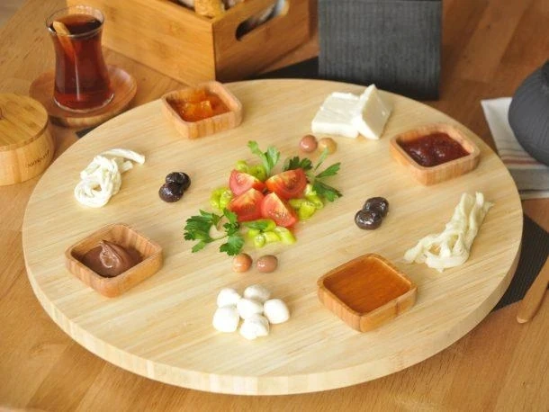 BAMBUM FİESTA DÖNEN SERVİS TABAĞI BÜYÜK 45 CM