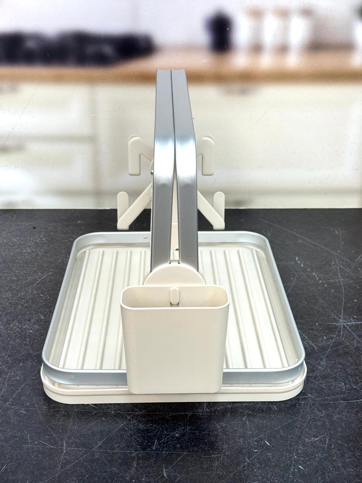 Alüminyum Paslanmaz İki Katlı Bulaşık Kurutma Sepeti 40x33 cm