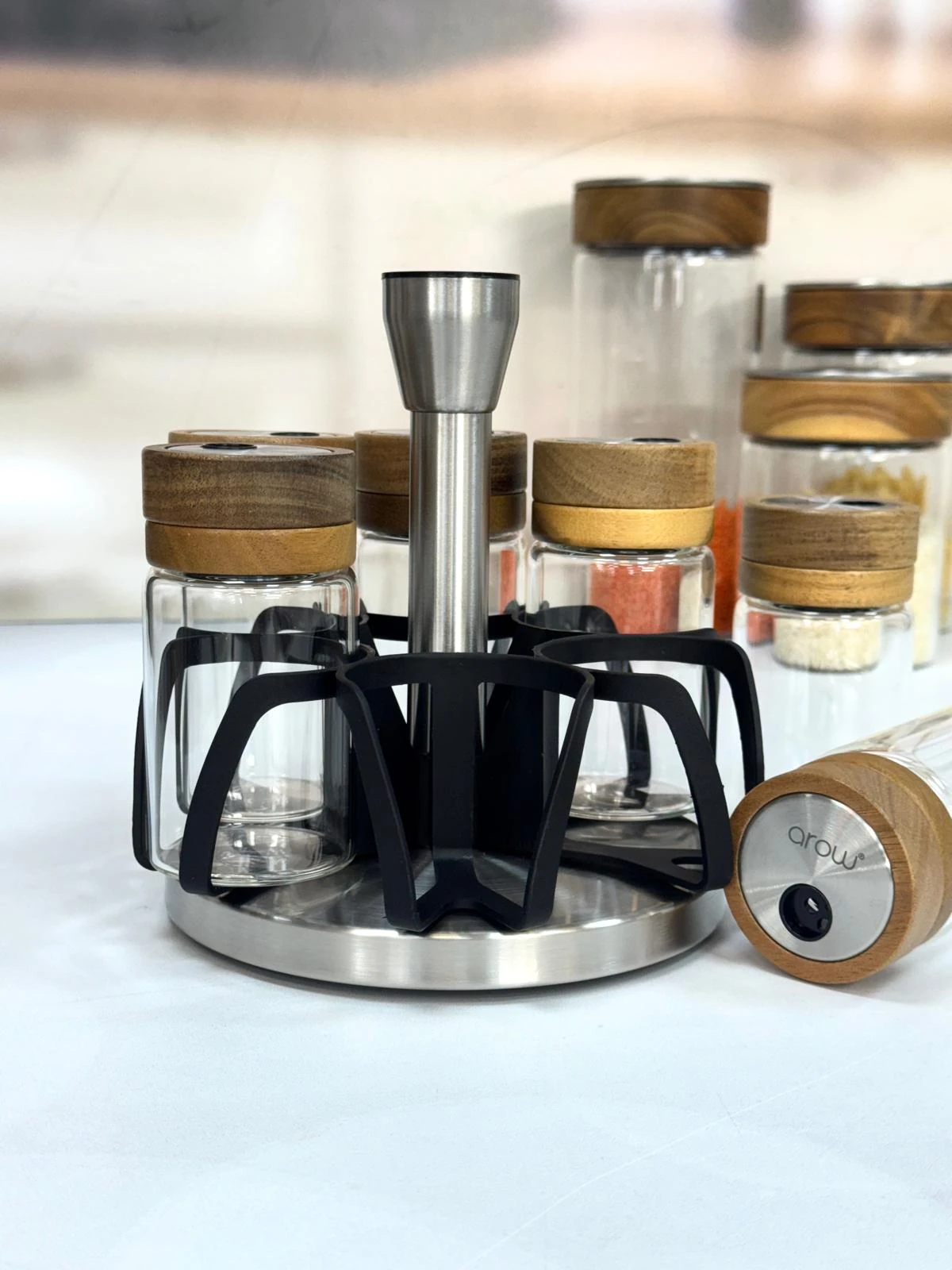 Ellery 7 Li Döner Standlı Baharatlık