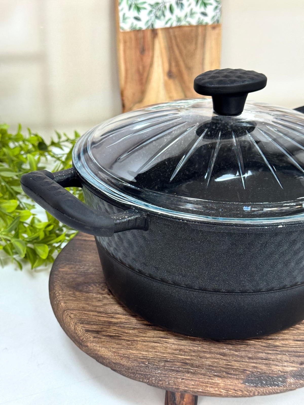 Dıamente Granit Döküm Derin Model Tencere 24 CM